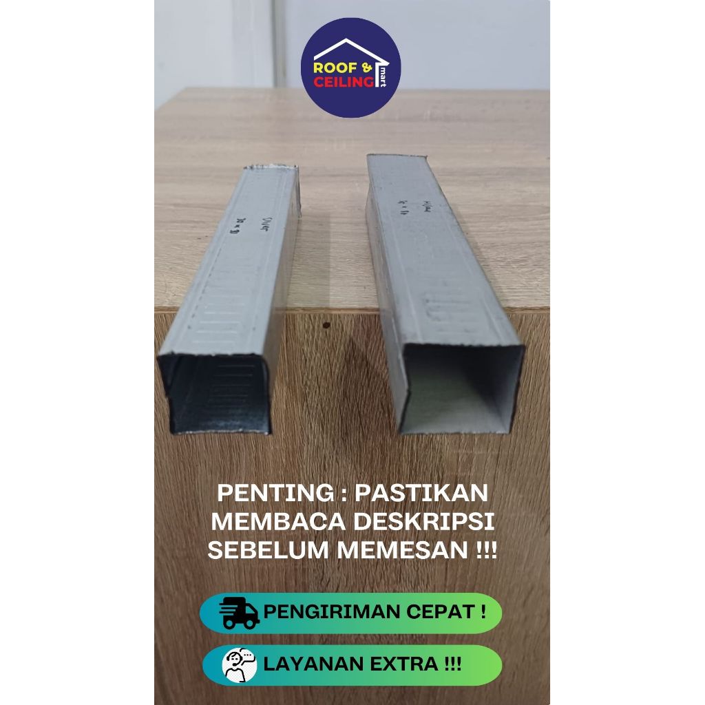 Hollow 4x4 0,3mm / Hollow gypsum / Hollow Plafon / Rangka hollow