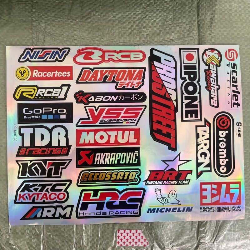 25 Stiker Hologram, Stiker Hologram Motor, Stiker Motor Hologram, Setiker Hologram (PACK)