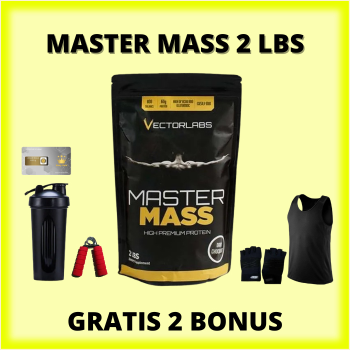 Vectorlabs Master Protein Susu Mass 2 lbs 900 gram Susu Whey Protein Gainer boworamadhan44