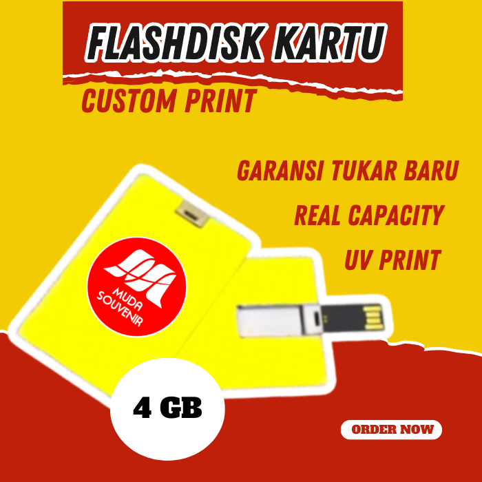 FLASHDISK KARTU 4GB USB FD CARD 4GB FD KARTU FLASHDISK ID CARD POLOS