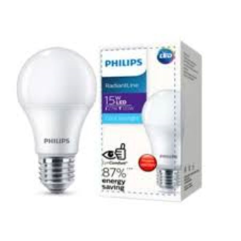 Bohlam Lampu LED Philips Radiantline 7 watt dan 15 watt warna Putih 6500K