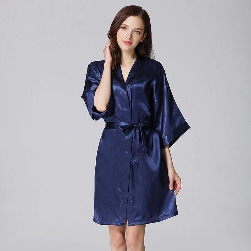 Ayria - Dress kimono - Dress korea - Kimono Satin Velvet - kimono bigsize