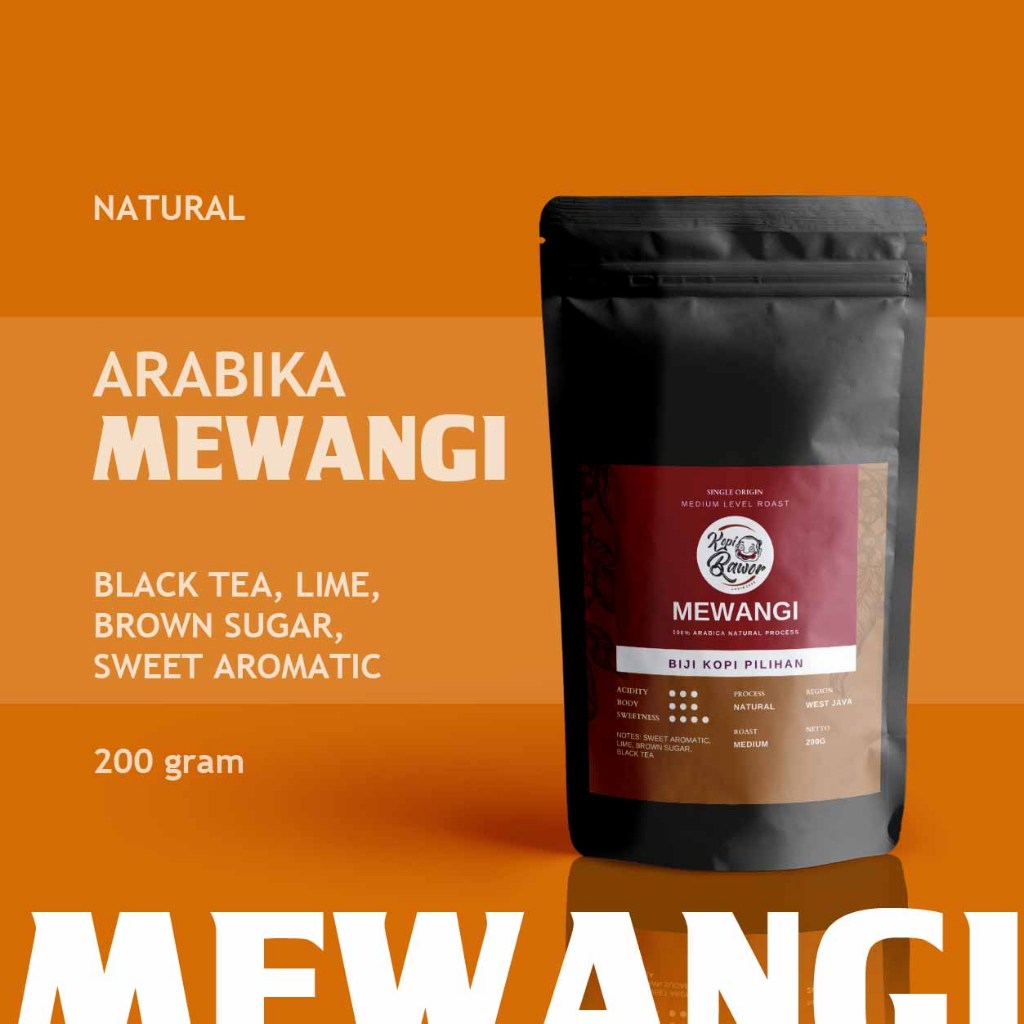 

Kopi Arabika MEWANGI Natural Single Origin Lime Espresso 200gr