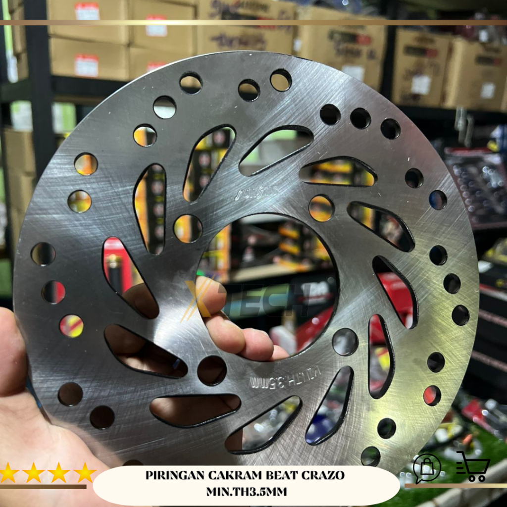 PIRINGAN CAKRAM BEAT CRAZO MIN.TH3.5MM/DISK BRAKE CRAZO HONDA BEAT