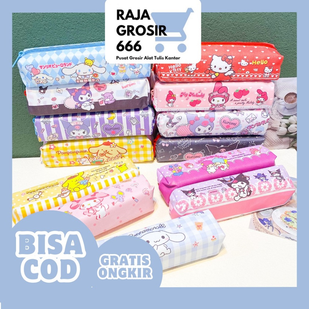 

TEMPAT PENSIL PERSEGI PANJANG SANRIO V2 KP-1150 KOTAK PENSIL CASE KARTUN LUCU