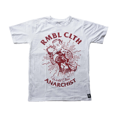 RMBL KAOS / TSHIRT BOXING WHITE / TS BXNG WHT