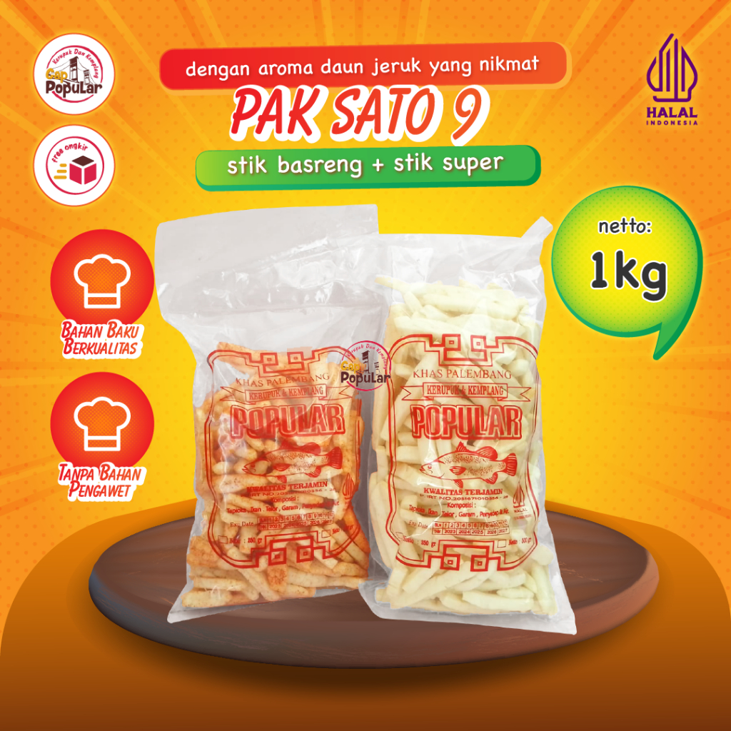 

Pak Sato 9 Snack Stik Basreng Dan Super 1 Kg Makanan Ringan Cemilan Gurih Enak By Novithanthan