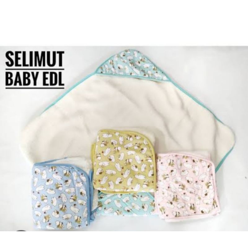 Selimut topi baby edl