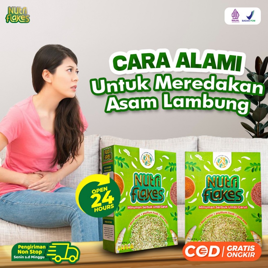 

Nutriflakes - Original Minuman Umbi Garut Solusi Atasi Asam Lambung Maag Kronis Gerd Suplemen Diet