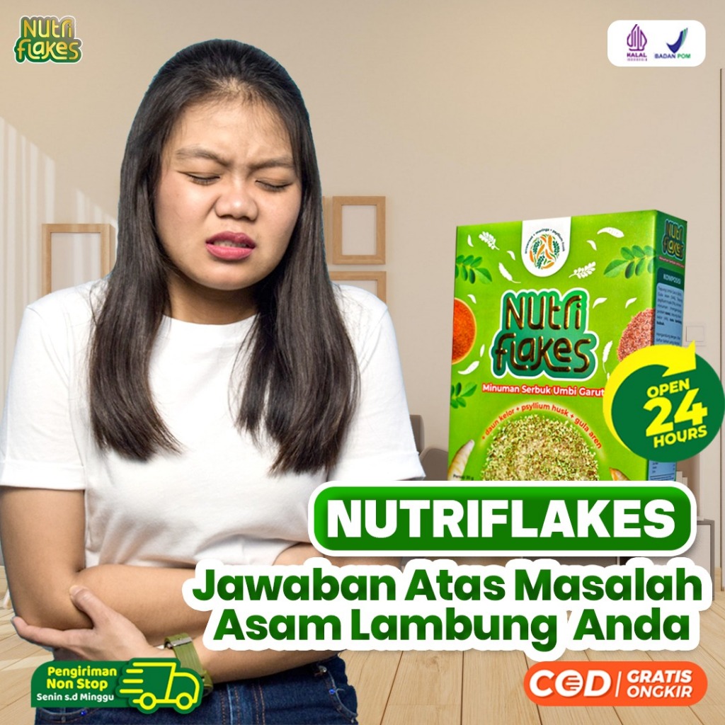 

Paket Nutriflakes 3 Box - Original Minuman Umbi Garut Solusi Atasi Maag Kronis Asam Lambung Gerd