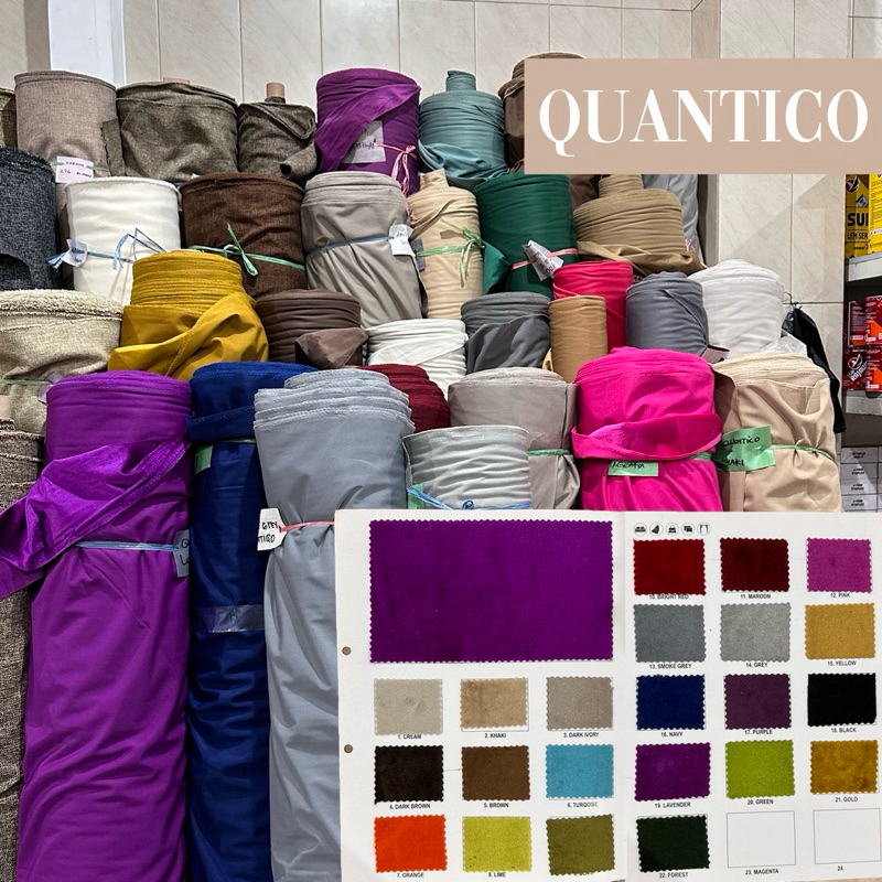 Kain Sofa Quantico Interior Kain Bludru Halus