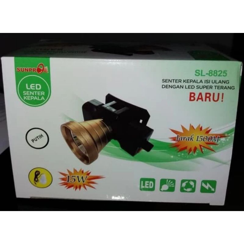 Senter kepala Headlamp sunpro sl-8825