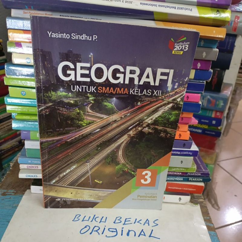 Geografi untuk SMA kelas 12 original bekas Erlangga