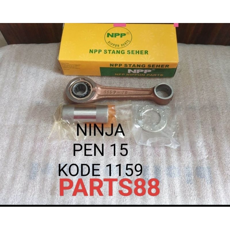 stang seher tiang sokar con rod ninja R/RR kis/super kis pen/pin15mm 1827/1855 ori NPP