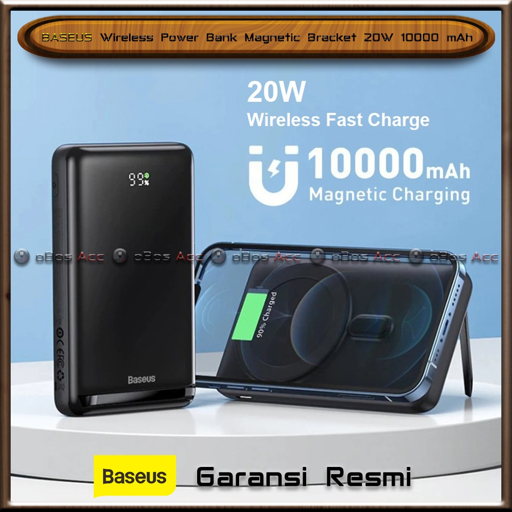 BASEUS Wireless Power Bank Magnetic Bracket 20W 10000 mAh Fast Charging PowerBank