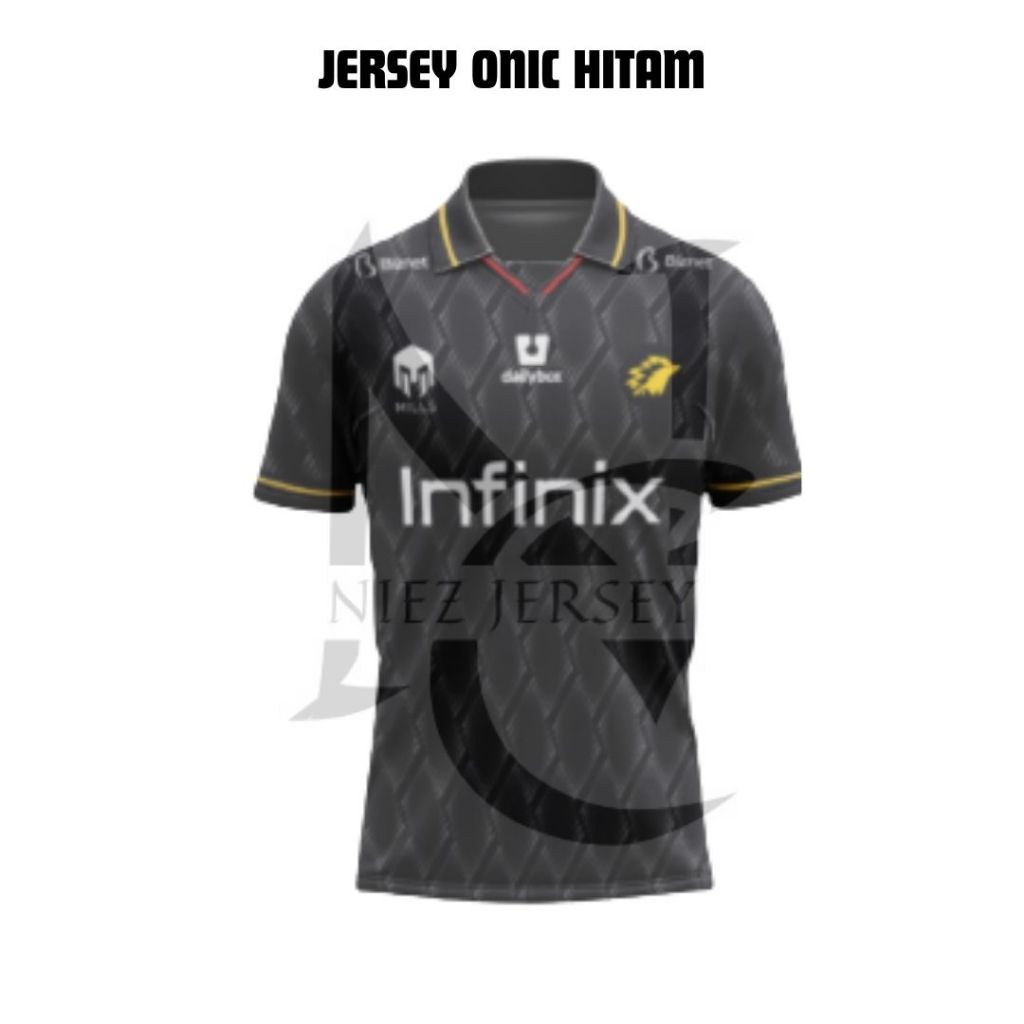 JERSEY ONIC HITAM FULL PRINTING UNISEX