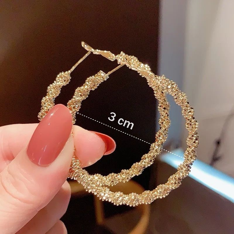 Anting Bulat Anting Gipsy Anting bulat 3cm