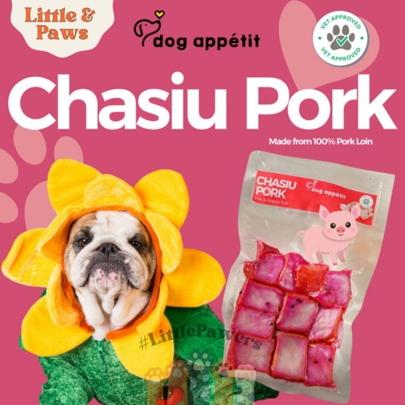 DOG APPETIT - Chasiu Pork Babi Panggang Snack Anjing Dog Kucing Sehat