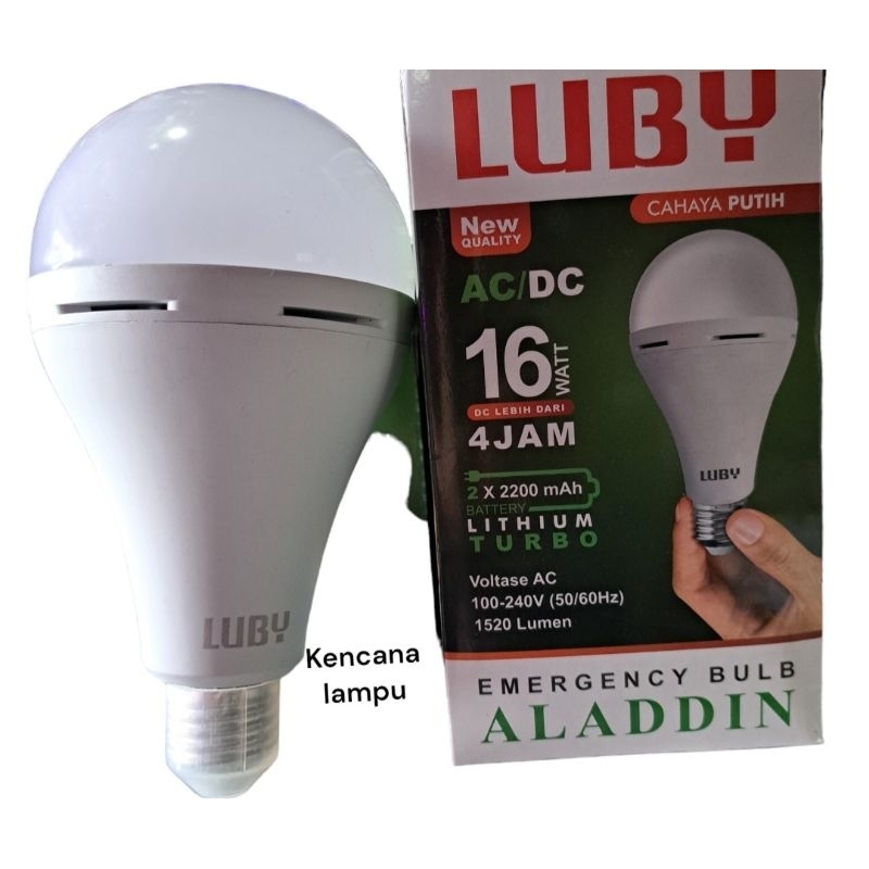 Lampu LED Emergency Luby Aladdin 16 watt