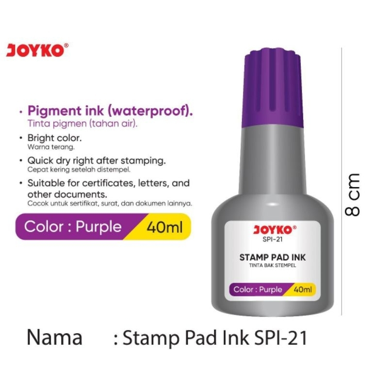 

Tinta/ Stamp Pad INK SPI-21 JOYKO