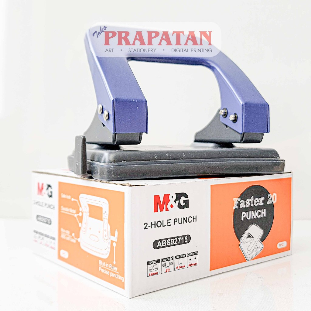 

Pembolong Kertas M&G Faster 20 ABS92715 | 2 Hole Punch