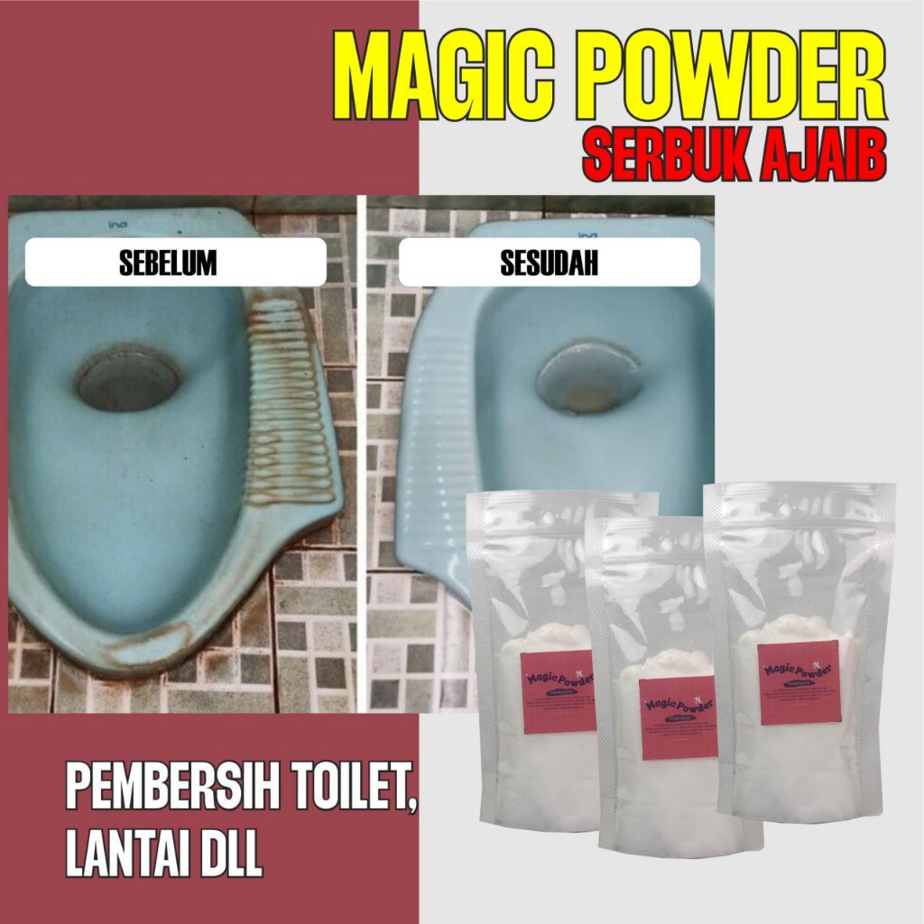 Serbuk Ajaib Magic Powder Pembersih Wc Viral Original 100%