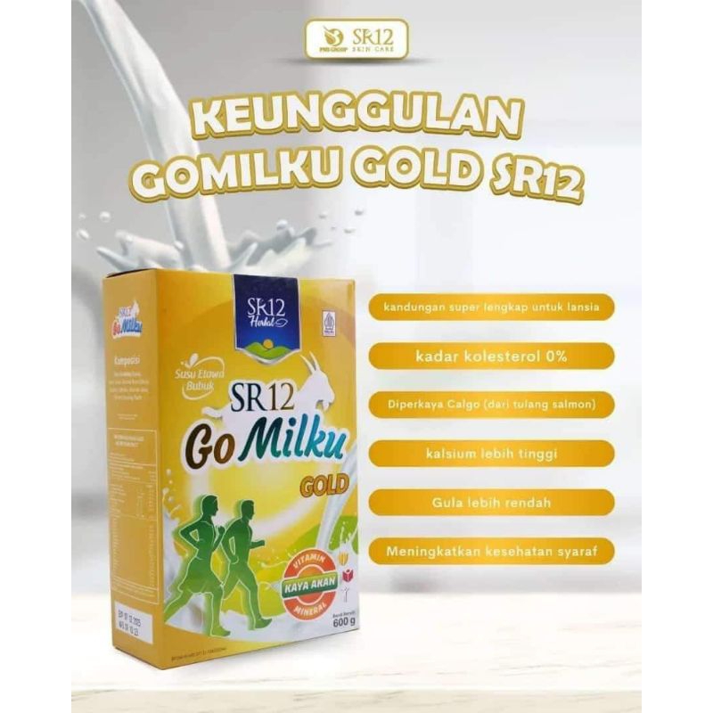 

Go Milku Gold SR12 /Gomilku / Susu Kambing Khusus Lansia 200gr