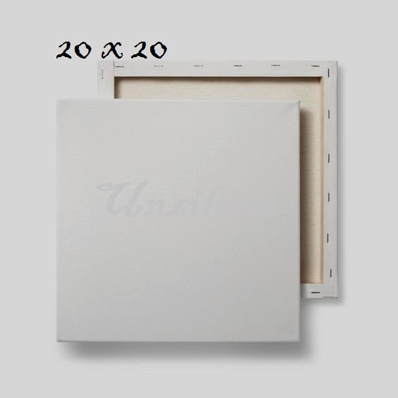 

kanvas lukis polos murah 20x20cm - Canvas Melukis Putih