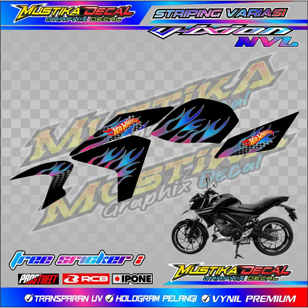 STICKER LIST VARIASI MOTOR VIXION NVL / STRIPING VARIASI VIXION NVL
