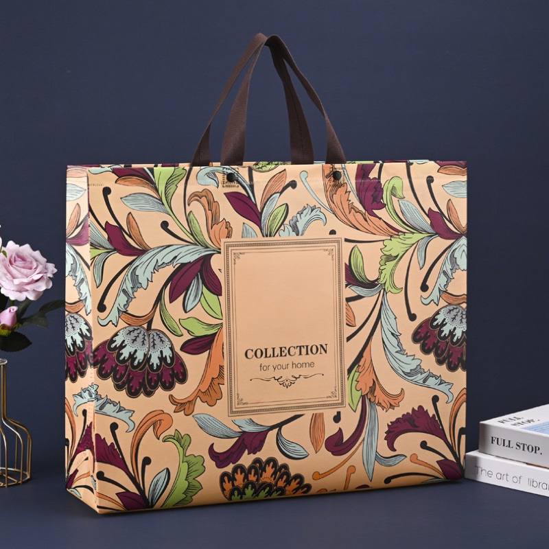

INDO KADO - Tas Belanja Jumbo 49x40x12 Pakai Kancing Clip -Motif Premium Luxury Bag Super Jumbo