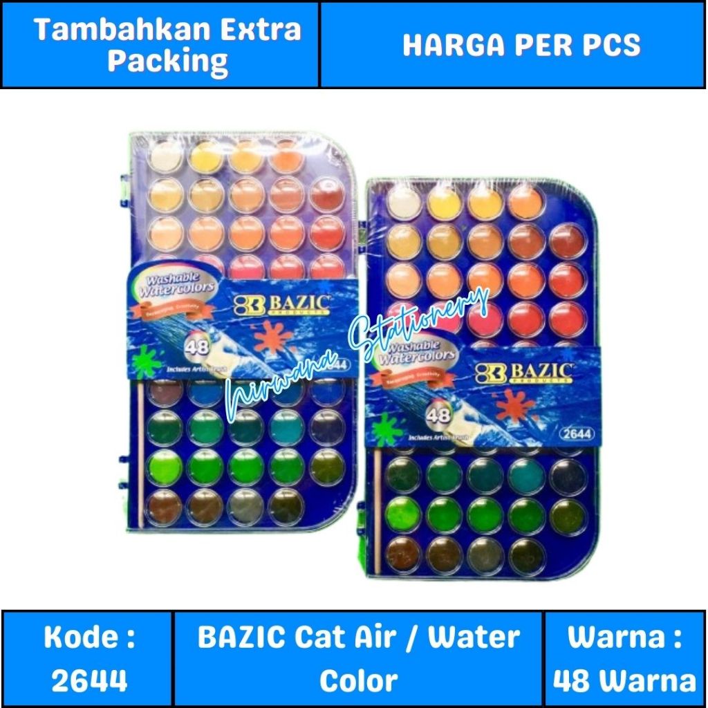 

Bazic Cat Air / Water Color 48 Warna