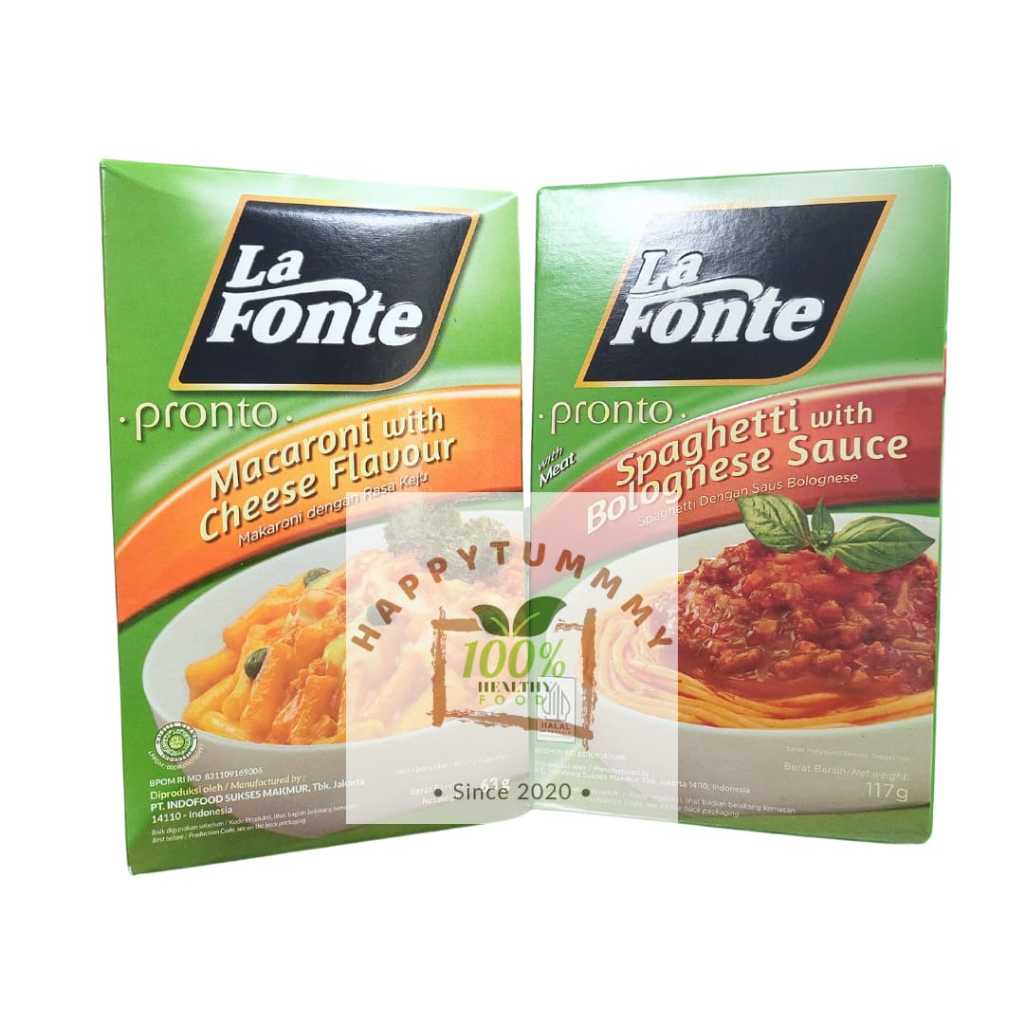 

HPT - LA FONTE PRONTO SPAGHETTI MACARONI CHEESE 63 G