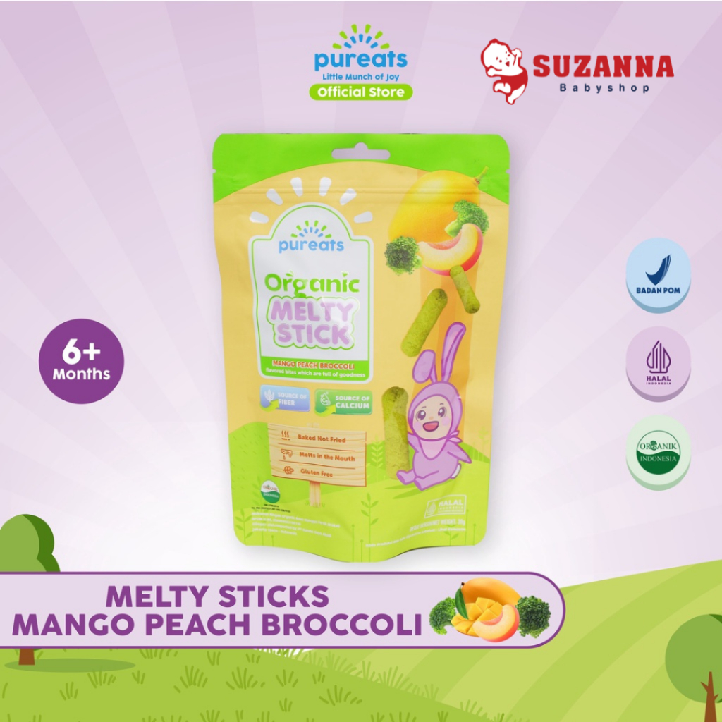 

Pureats Melty Stick Mango Peach Brocolli 30gr