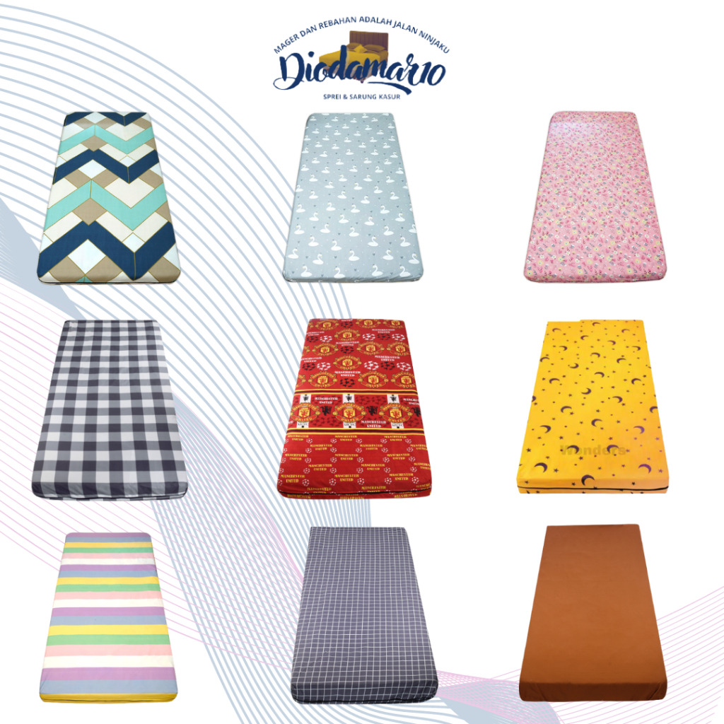 Sprei Sarung Kasur Resleting ukuran 90X200X25 - 90X200X30