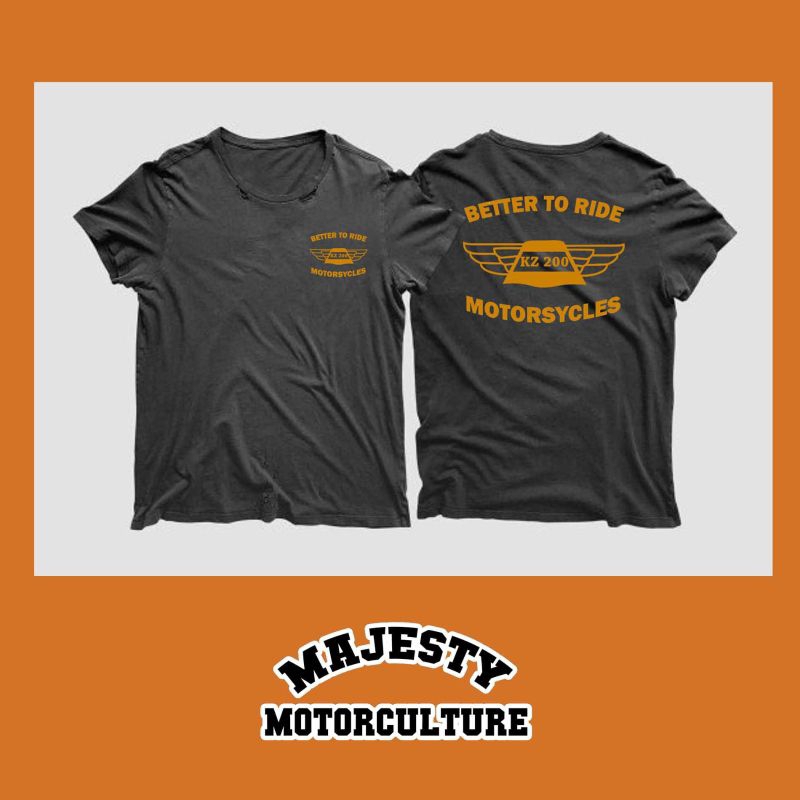 T shirt BINTER MERZY KZ 200 / Kaos Binter / Kaos Merzy / Kaos Better To Ride KZ 200