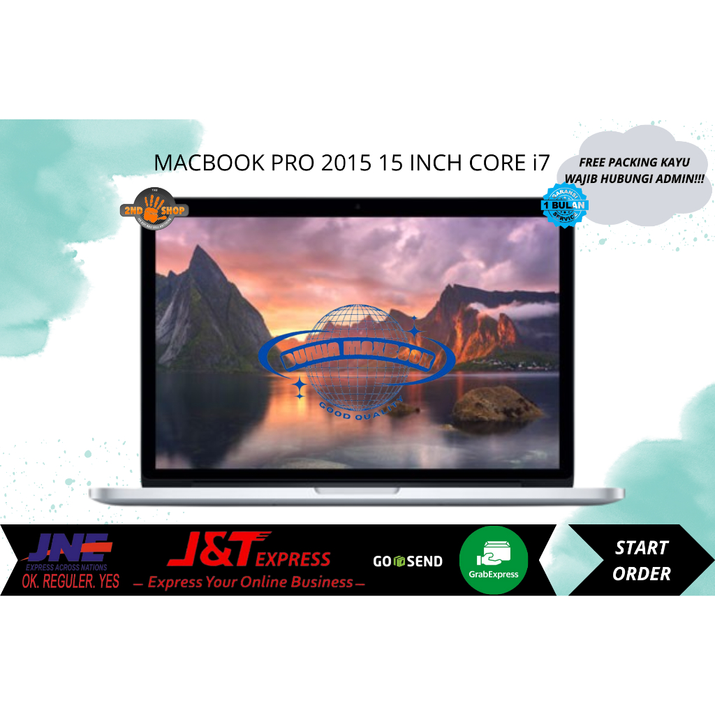 Macbook Pro 2015 inch Core i7 16/256 GB SECOND