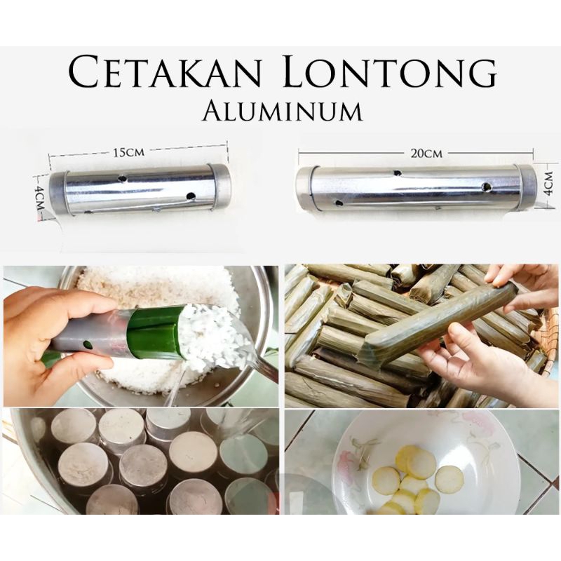 Cetakan lontong alumunium / Alat Cetak Lontong Besar & kecil