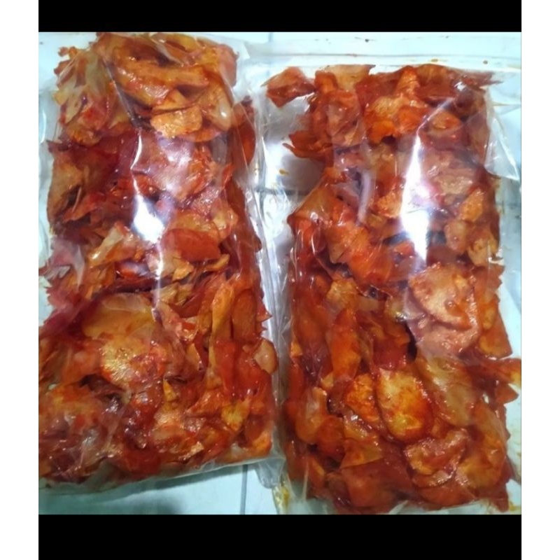 

keripik ubi pedas manis 500gram