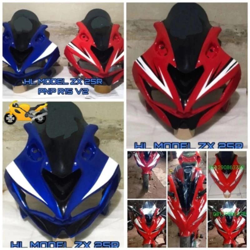 Cover headlamp Yamaha R15 v2 custom model zx25r