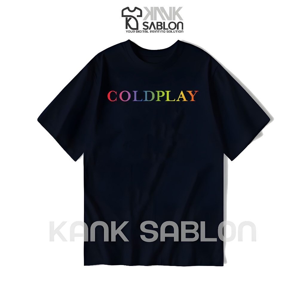 TYPE 23 - KANK SABLON - Kaos BAND "COLDPLAY" - T-shirt COLDPLAY - Kaos METAL - Baju ROCK - Kaos Band