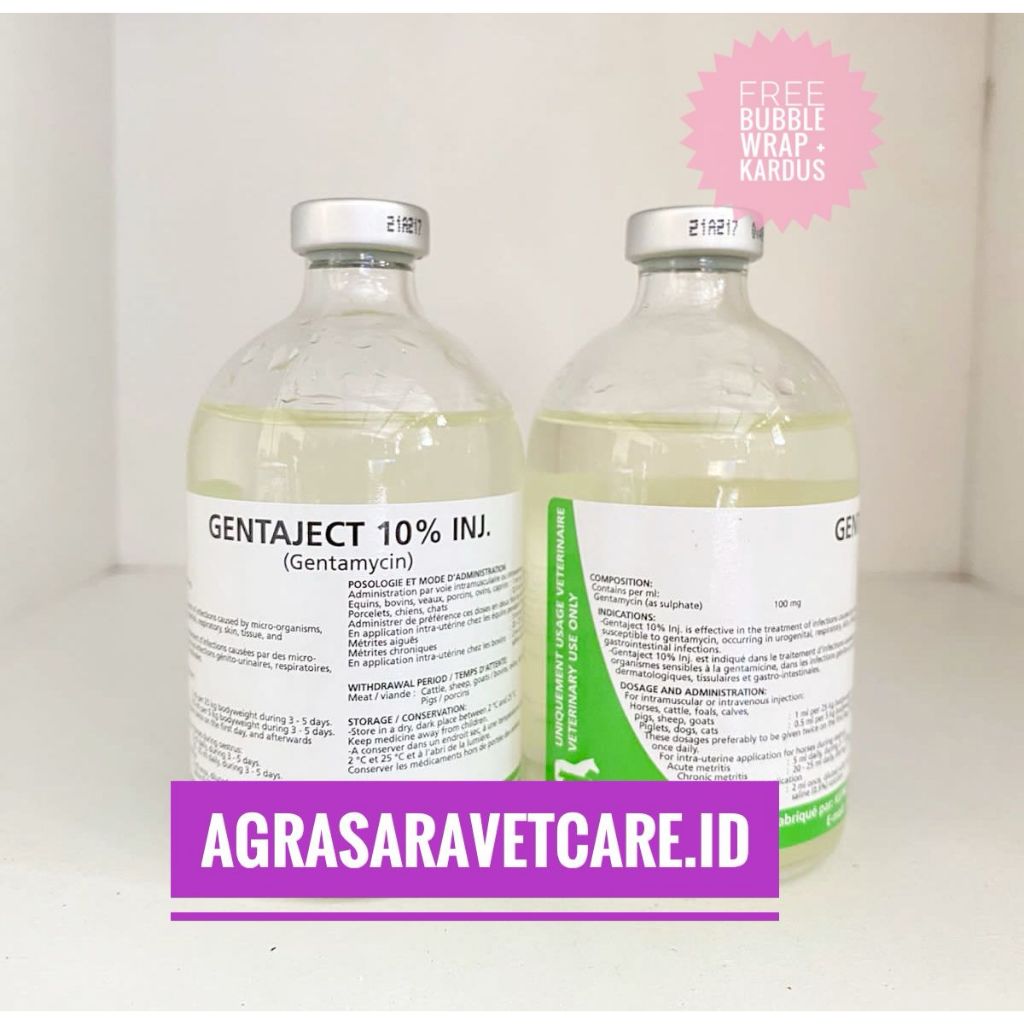 GENTAJECT 100 ml (Genta 10% injeksi) - LIKE GENTA 100