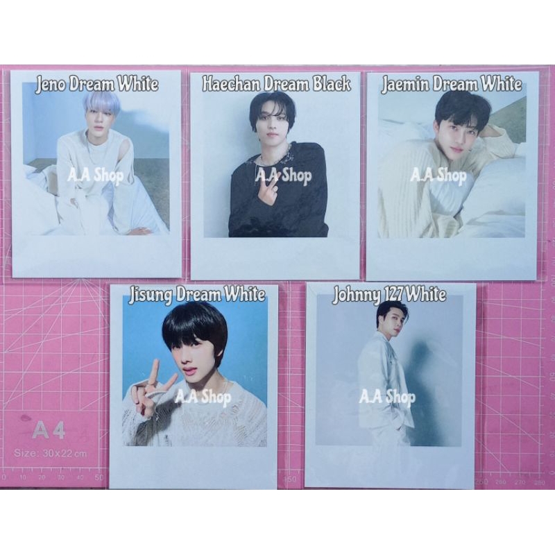 Ready (GET DISC 1k-9k) Season's Greeting Special Polaroid Jaemin Jeno Haechan Jisung NCT Dream white