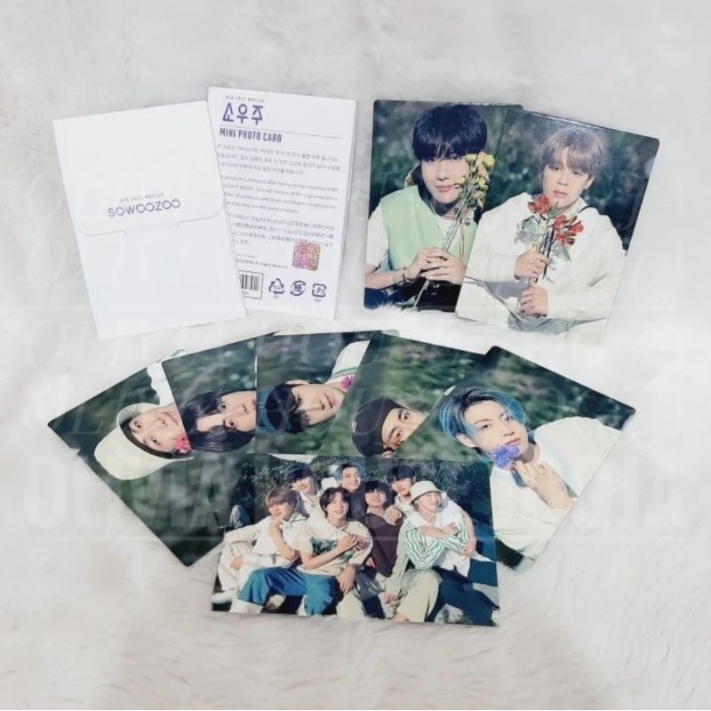 Photocard BTS Sowoozoo Hologram Putih D Mini Photocard BTS 2021 Muster Sowoozoo Hologram D Putih