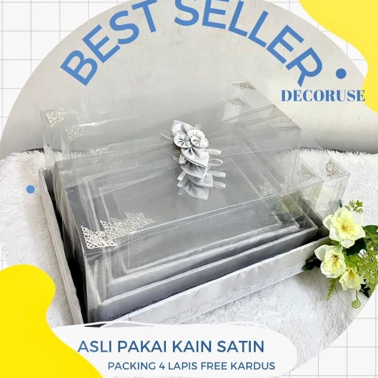 

Terlaris Id9q4Pe Kotak hantaran parsel seserahan pernikahan tutup mika isi 4 kotak