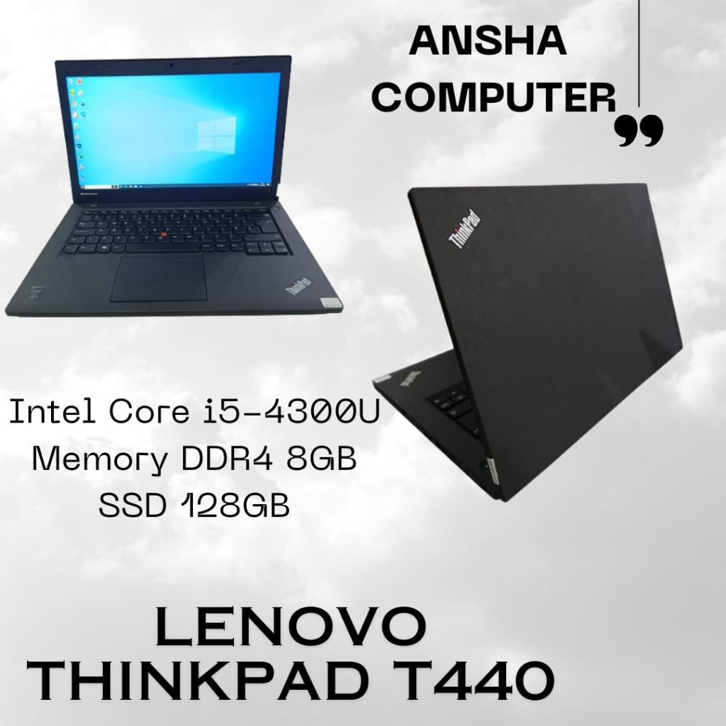 Laptop Lenovo Thinkpad Core i5 T440 core i5 gen4 Laptop i5 gen 4 Ram 8gb SSD 256gb