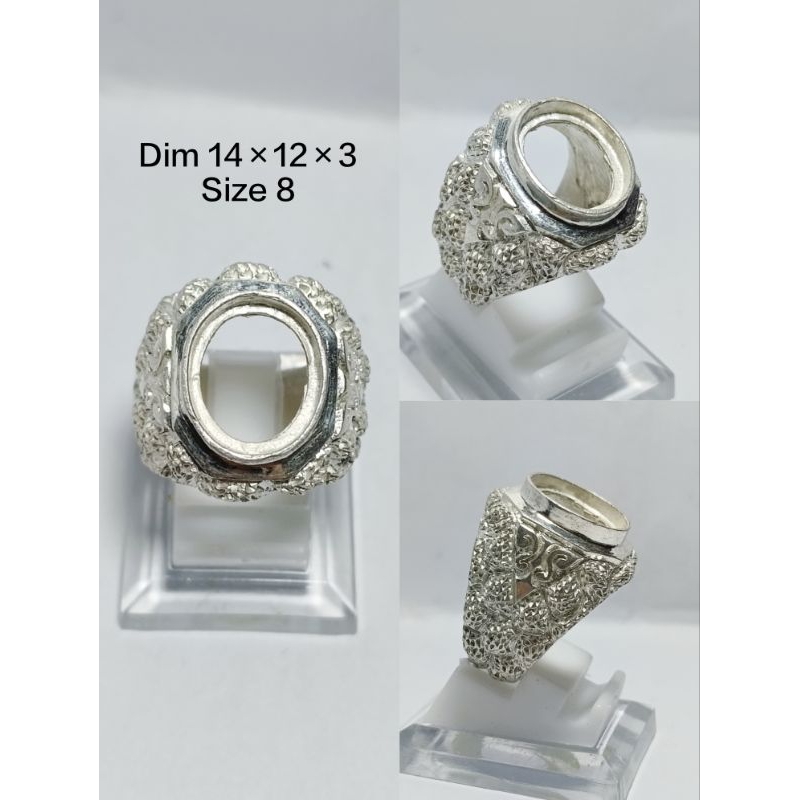 Ring cincin/emban PERAK UKIR(13G)