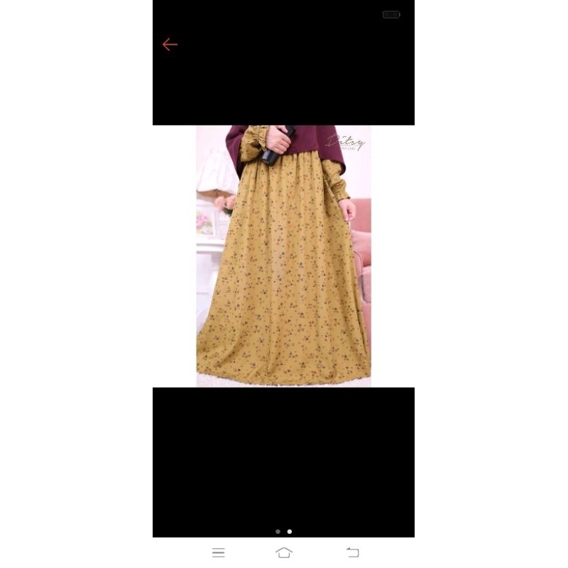 Preloved Ditsy mavis Greenish SizeXL