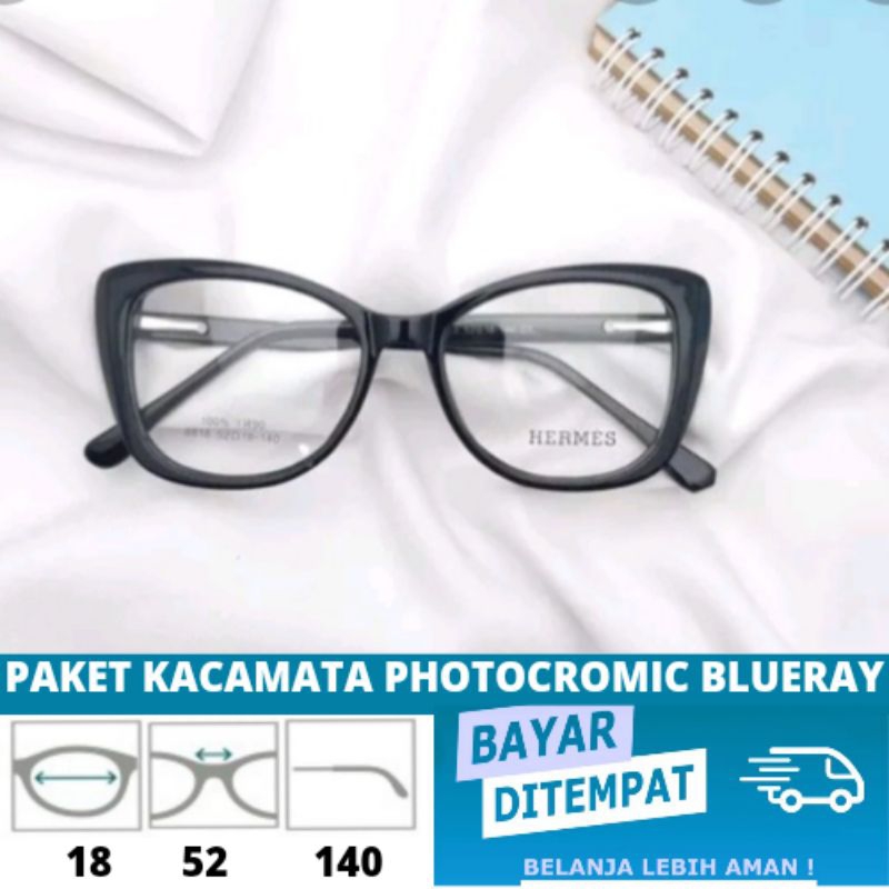 kacamata premium 8818 Lensa antiradiasi blueray bluecromic
