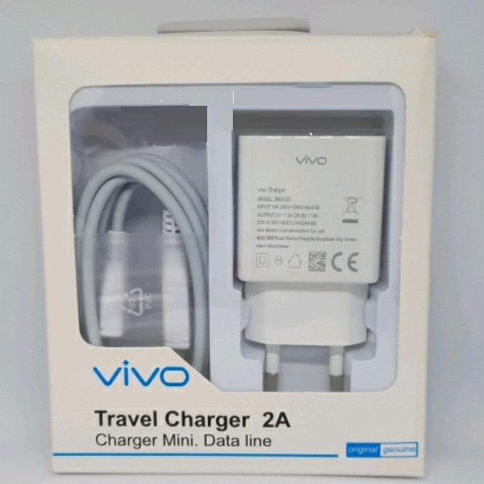 Charger Vivo Micro USB 2A Vivo Hp Y91 Y20 Y12 Y53 Y55 Y71 Y81 Y83 Y11 Y95 Y3 Y91C Y15 Casan Kabel Ch