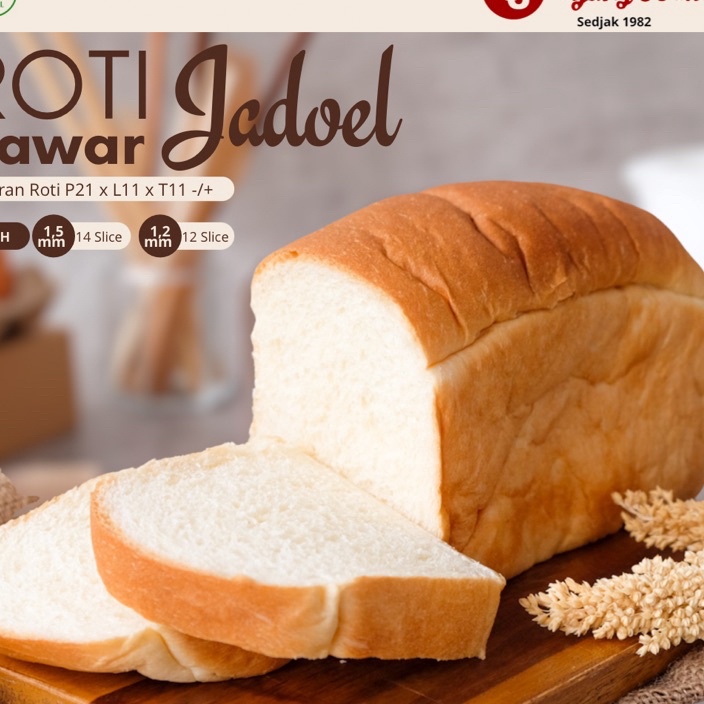 

DiSkon Roti Tawar Jadul Gandum Uk 21 x 11 x 1 cm Tanpa pengawet Toast